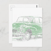 Carte Postale Morris Minor (Biro) (Devant / Derrière)