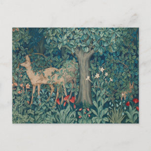 Carte Postale Morris Tapestry Deer Arts and Crafts