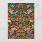 Carte Postale Morris - Voleur de fraises #2 Motif floral (Devant)