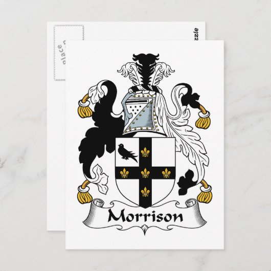 Carte Postale Morrison Family Crest (Devant / Derrière)