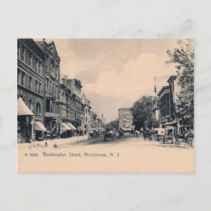 Carte Postale Morristown NJ, Washington St., c1906