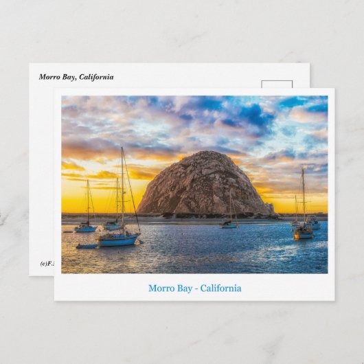 Carte postale Morro Bay (Devant / Derrière)