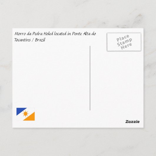 Carte Postale Morro da Pedra Furada (Dos)