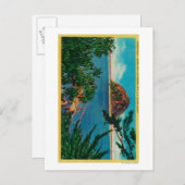 Carte Postale Morro Rock dans le comté de San Luis Obispo (Devant / Derrière)