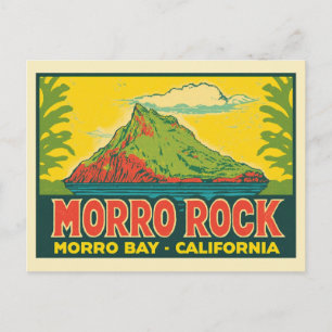 Carte Postale Morro Rock Morro Bay Californie