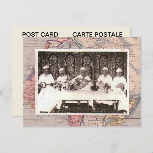 Carte Postale Morrocan musicians (Devant / Derrière)