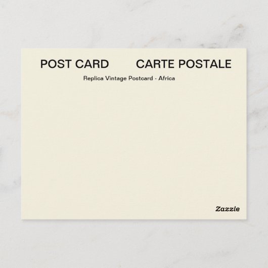 Carte Postale Morrocan musicians (Dos)