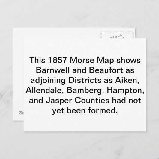 Carte Postale morse (Devant / Derrière)