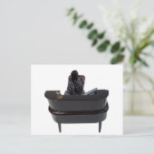 Carte Postale Mort à un bureau de réception de service avec un o (Debout devant)