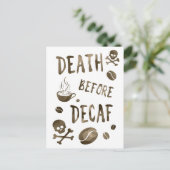 Carte Postale mort avant decaf bokeh (Debout devant)