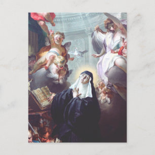Carte Postale Mort de Sainte Scholastique