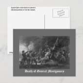 Carte Postale Mort du général Montgomery (Devant / Derrière)