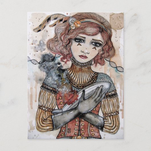 Carte Postale Mort d'un Zeppelin (Devant)