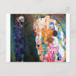 Carte Postale Mort et vie, Gustav Klimt<br><div class="desc">Gustav Klimt (14 juillet 1862 - 6 février 1918) était un peintre symboliste autrichien et l'un des membres les plus importants du mouvement de sécession de Vienne. Klimt est réputé pour ses peintures, ses peintures murales, ses croquis et autres objets d'art. En plus de ses oeuvres figuratives, qui comprennent des...</div>