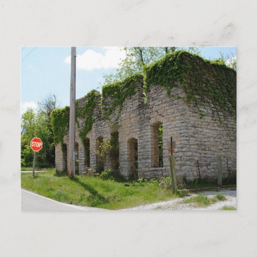 Carte Postale Mortuaire et vannerie sur la route 66 (Devant)