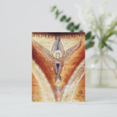 Carte Postale MOSAIC ANGEL, Parchemin Brown (Debout devant)
