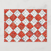 Carte postale MOSAIC DE VÉRIFICATION ROUGE (Devant)