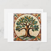 Carte Postale Mosaic tree (Devant / Derrière)
