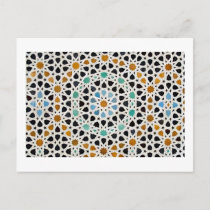 Carte Postale Mosaic (Zellij) Détail, Fes, Maroc