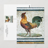 Carte Postale MOSAICS DE ROMAN Antique (Devant / Derrière)