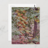 CARTE POSTALE MOSAÏQUE ARBRE (Devant / Derrière)