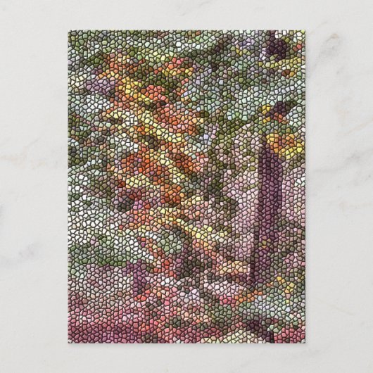 CARTE POSTALE MOSAÏQUE D'ARBRE (Devant)