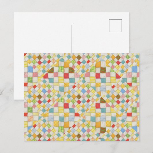CARTE POSTALE MOSAÏQUE DE COUVERTURE (Devant / Derrière)