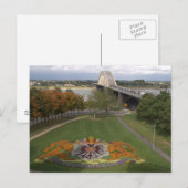 Carte Postale Mosaïque de fleurs, Nimègue (Devant / Derrière)