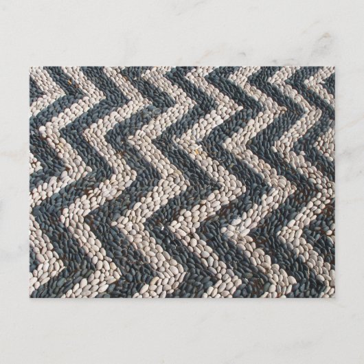 Carte Postale Mosaïque de galets noirs et blancs en GRÈCE (Devant)