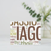 Carte Postale Mosaïque de mots d'Othello (Debout devant)