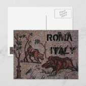 Carte Postale Mosaïque romaine (Devant / Derrière)