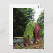 Carte Postale Mosaïque Unicorne (Devant / Derrière)