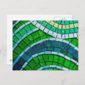 Carte Postale Mosaïque verte (Devant / Derrière)
