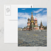 Carte Postale Moscou, cathédrale Saint-Basile (Devant / Derrière)