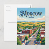 Carte Postale Moscou Idaho (Devant / Derrière)