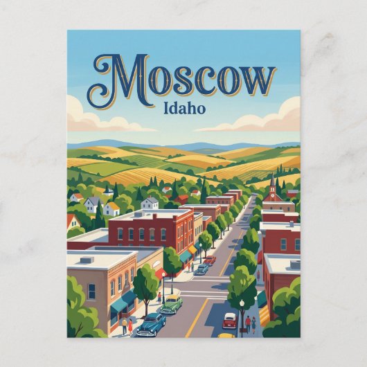 Carte Postale Moscou Idaho (Devant)