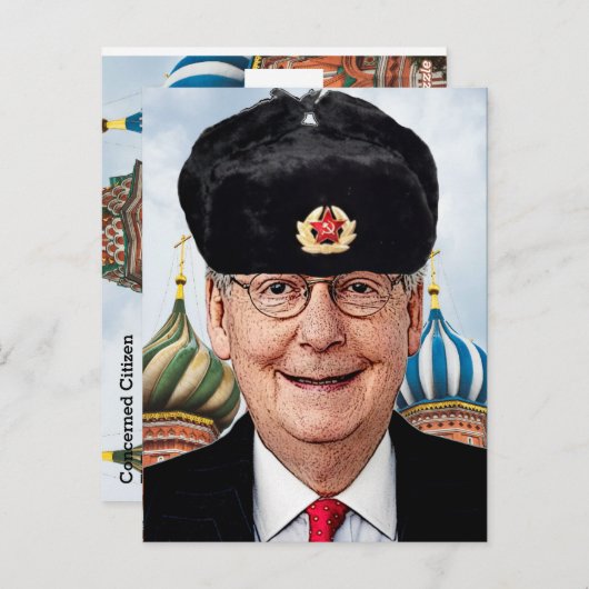 Carte Postale Moscou Mitch McConnell (Devant / Derrière)