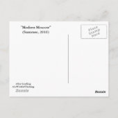 Carte postale : "Moscou moderne" (image2) (Dos)