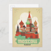Carte Postale Moscow, Russia (Devant / Derrière)