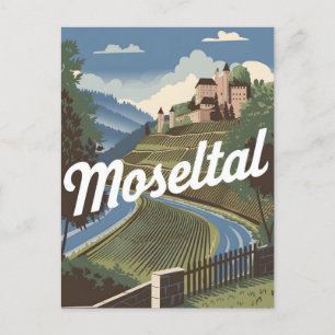 Carte Postale Moseltal Moselle Valley vintage