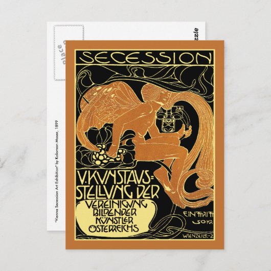 Carte postale Moser Art : Exposition d'art sur la  (Devant / Derrière)