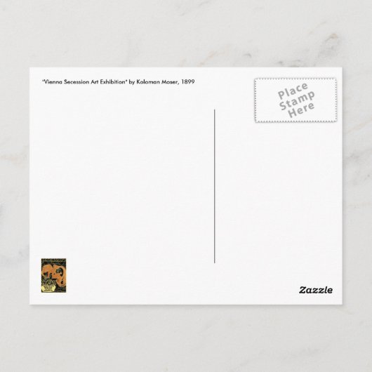 Carte postale Moser Art : Exposition d'art sur la (Dos)