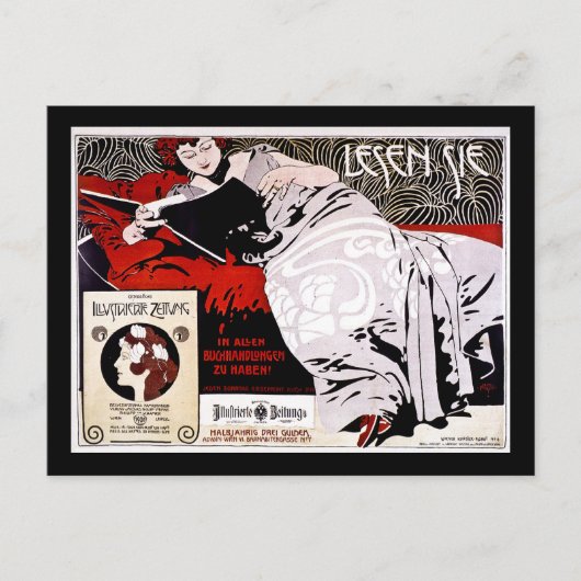 Carte Postale Moser Kolo 1900 - Lesen Sie - "Read Me" (Devant)