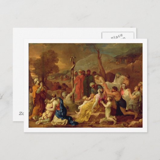 Carte Postale Moses and the Brazen Serpent, c.1653-54 (Devant / Derrière)