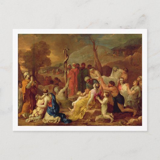 Carte Postale Moses and the Brazen Serpent, c.1653-54 (Devant)