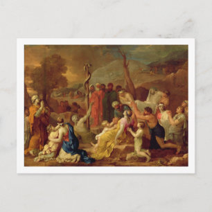 Carte Postale Moses and the Brazen Serpent, c.1653-54