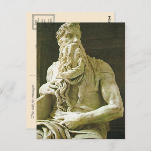 Carte Postale Moses, Michel-Ange, S Pietro à Vincola (Devant / Derrière)