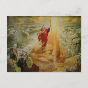 Carte Postale Moses parting the red sea post card.