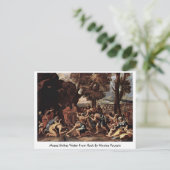 Carte Postale Moses Strike De L'Eau De Roche Par Nicolas Poussin (Debout devant)