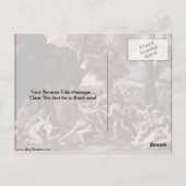 Carte Postale Moses Strike De L'Eau De Roche Par Nicolas Poussin (Dos)